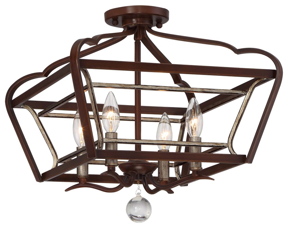 ASTRAPIA - 4 LIGHT SEMI FLUSH