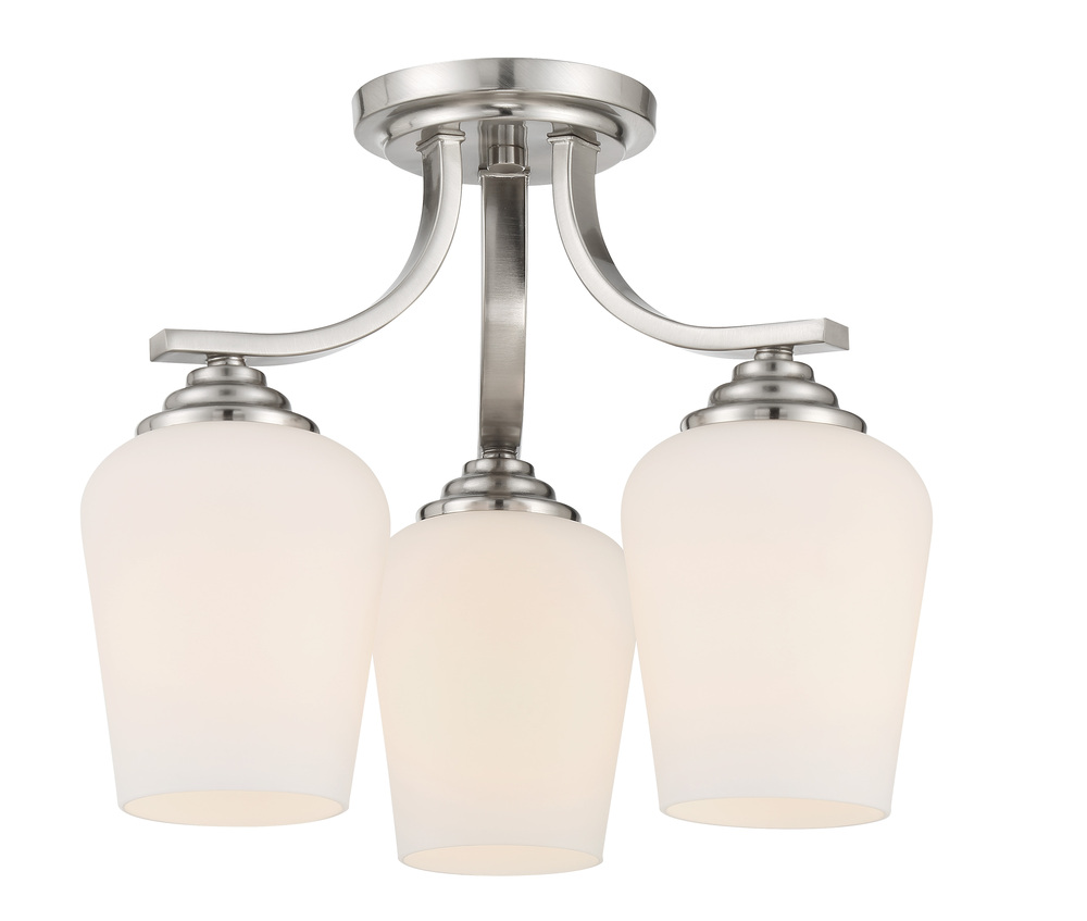 3 LIGHT SEMI FLUSH / CHANDELIER