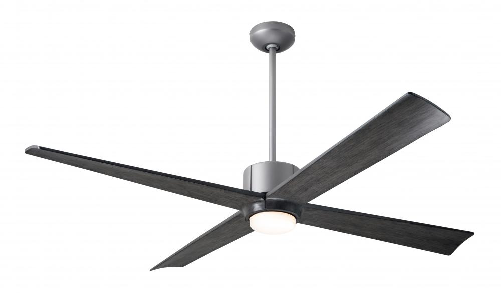 Nouveau DC Fan; Graphite Finish w/ Matte Black; 56" Ebony Blades; 17W LED; Remote Control