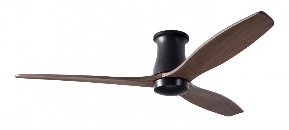 Arbor Flush DC Fan; Dark Bronze Finish; 54" Mahogany Blades; No Light; Remote Control