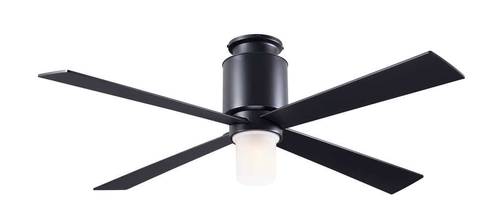 Lapa Flush Fan; Dark Bronze Finish; 50" Black Blades; 17W LED; Fan Speed and Light Control (3-wi