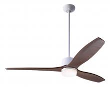 Modern Fan Co. ARB-GW-54-MG-870-WC - Arbor DC Fan; Gloss White Finish; 54" Mahogany Blades; 17W LED; Wall Control