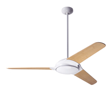 Modern Fan Co. FLO-GW-52-NK-NL-001 - Flow Fan; Gloss White Finish; 52" Nickel Blades; No Light; Fan Speed Control