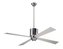 Modern Fan Co. LAP-BN-50-SV-NL-001 - Lapa Fan; Bright Nickel Finish; 50" Silver Blades; No Light; Fan Speed Control