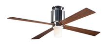 Modern Fan Co. LAP-FM-BN-50-MG-552-002 - Lapa Flush Fan; Bright Nickel Finish; 50" Mahogany Blades; 17W LED; Fan Speed and Light Control
