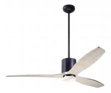 Modern Fan Co. LLX-DBBK-54-WW-271-RC - LeatherLuxe DC Fan; Dark Bronze Finish with Black Leather; 54" Whitewash Blades; 17W LED; Remote