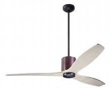 Modern Fan Co. LLX-DBCH-54-WW-NL-RC - LeatherLuxe DC Fan; Dark Bronze Finish with Chocolate Leather; 54" Whitewash Blades; No Light