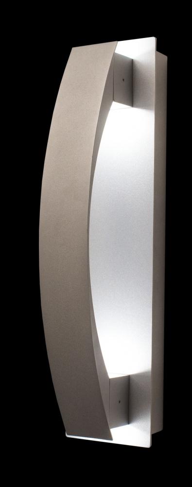 CREST WALL SCONE COVER, LUNETTE TYPE, SILVER