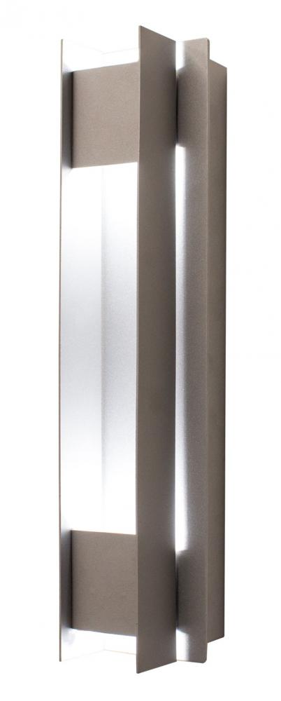 CREST WALL SCONE COVER, PASSAGE TYPE, SILVER