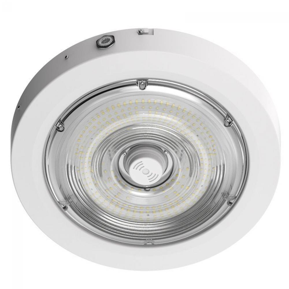 BUILDER SERIES INDOOR ROUND CANOPY LIGHT SELECTABLE 40/60/80W 30/40/50K SENSOR READY, WH