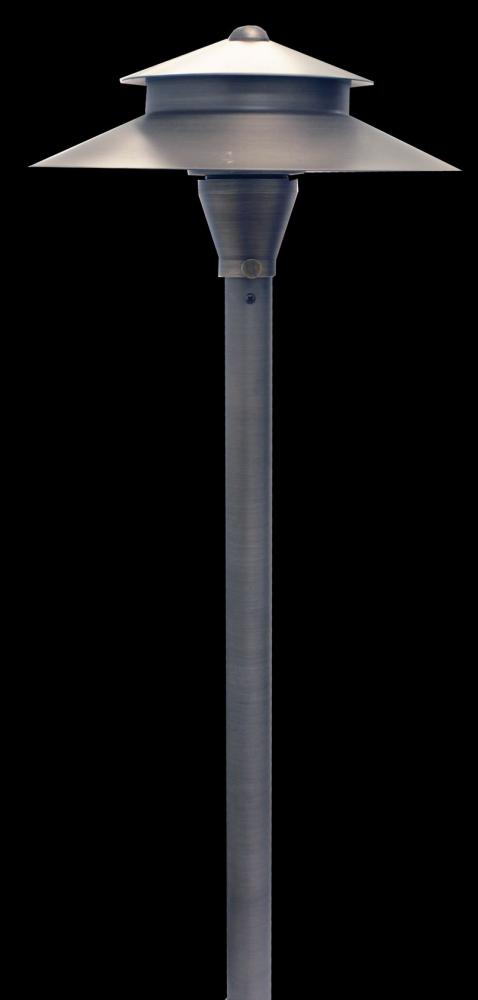 AREA LIGHT, SOLID BRASS, INTEGRATED LED AC/DC 3W WW, 3FT LEAD, AGED NICKEL