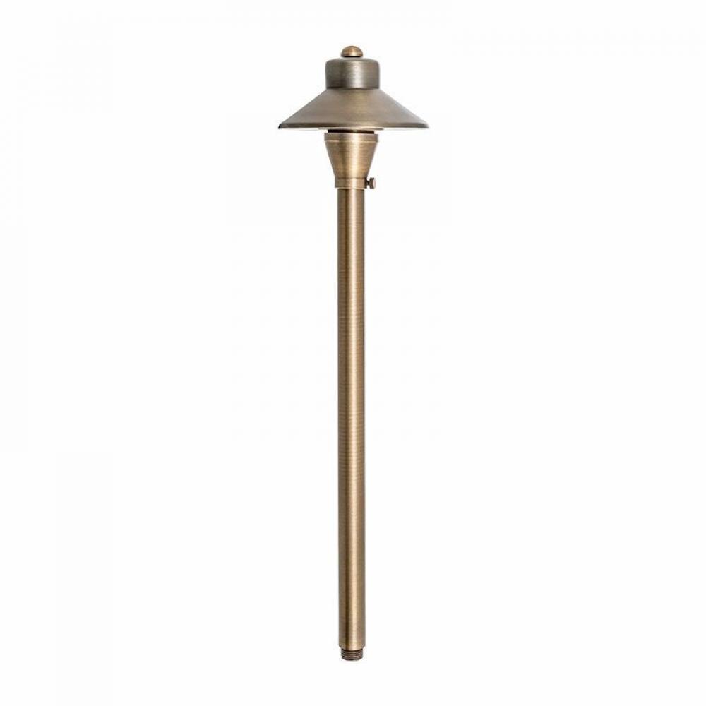 AREA LIGHT, WITH INTEGRATED LED 3W AC/DC SOLID BRASS, 3FT LEAD, BRONZE