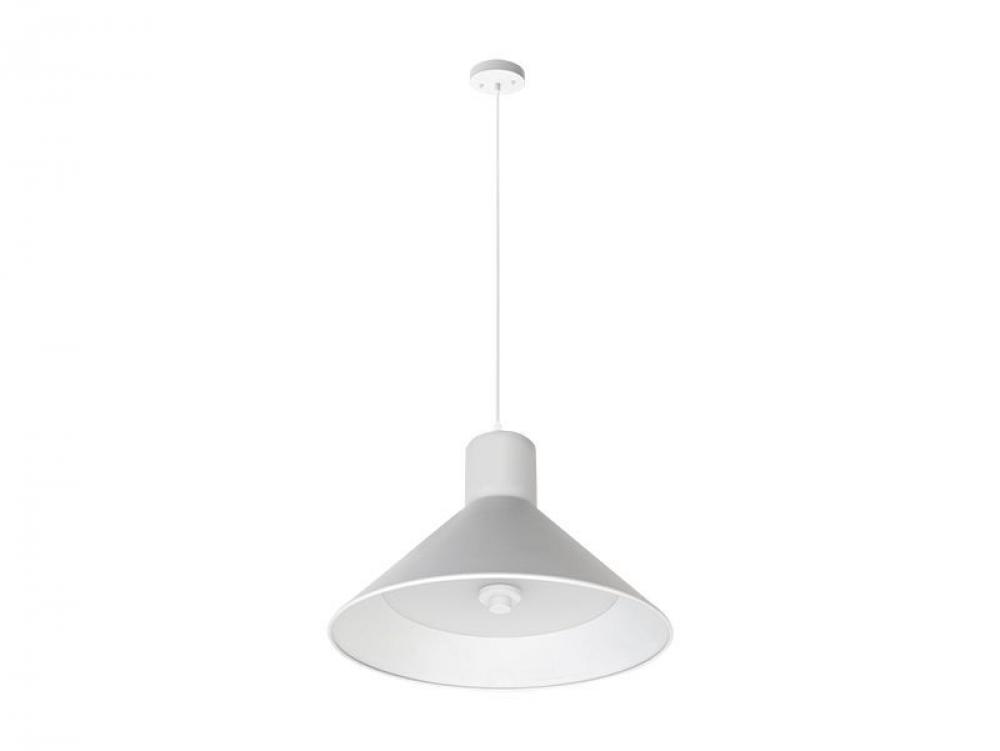 12in INTEGRATED LED MODERN CONE PENDANT 25W 1300LM C90 5CCT 27/30/35/40/50K WHITE