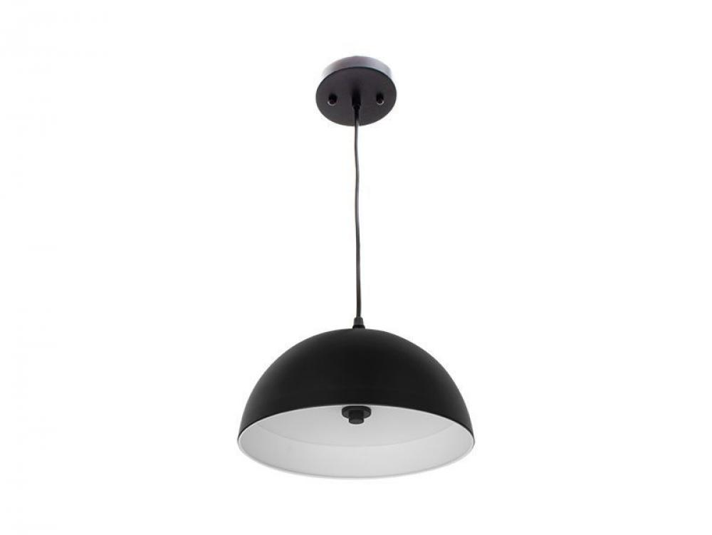 12in INTEGRATED LED MODERN DOME PENDANT 25W 1300LM C90 5CCT 27/30/35/40/50K BLACK