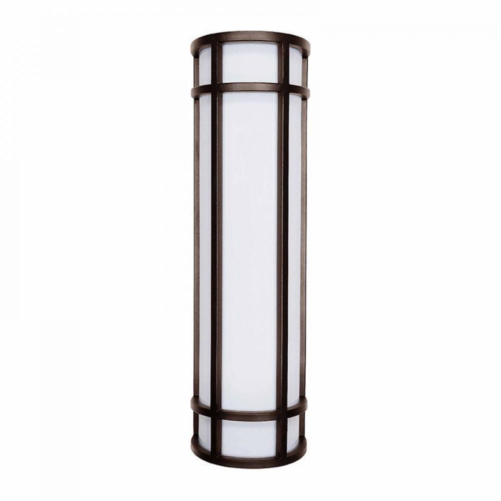 LED 24in OUTDOOR SCONCE 25W 3CCT DUAL-DIMMING, ORB