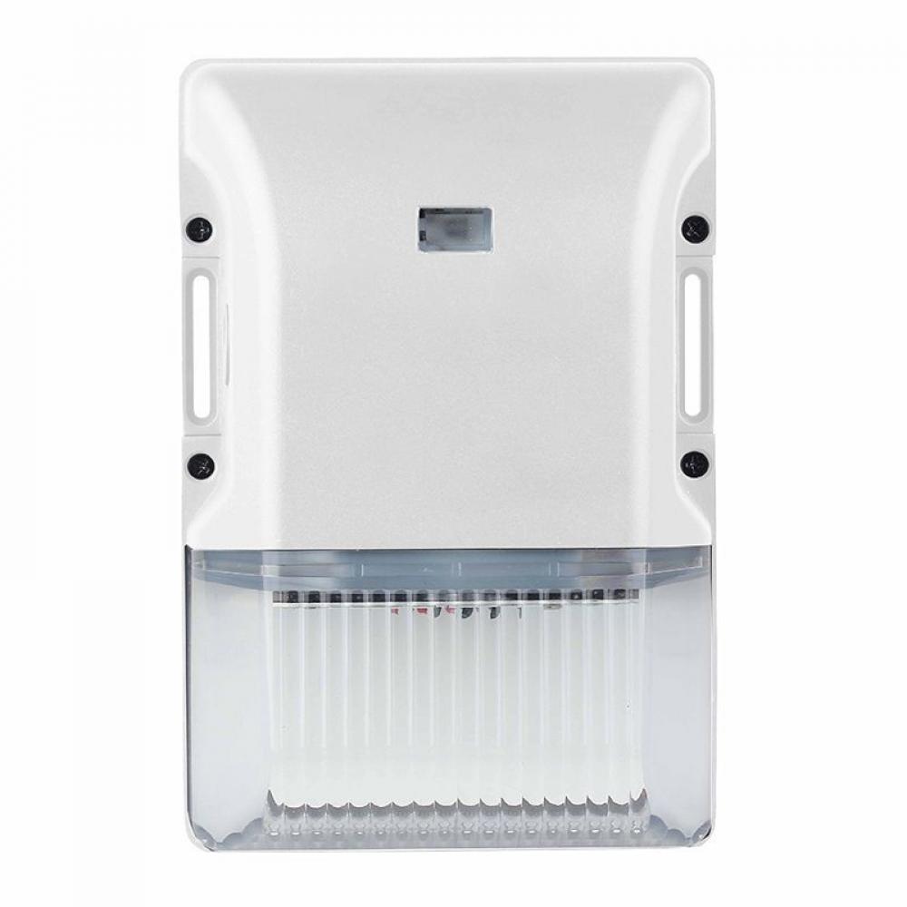 MINI WALLPACK ADJ. 15-30W ADJ. CCT 30/40/50K, PHOTOCELL, WHITE