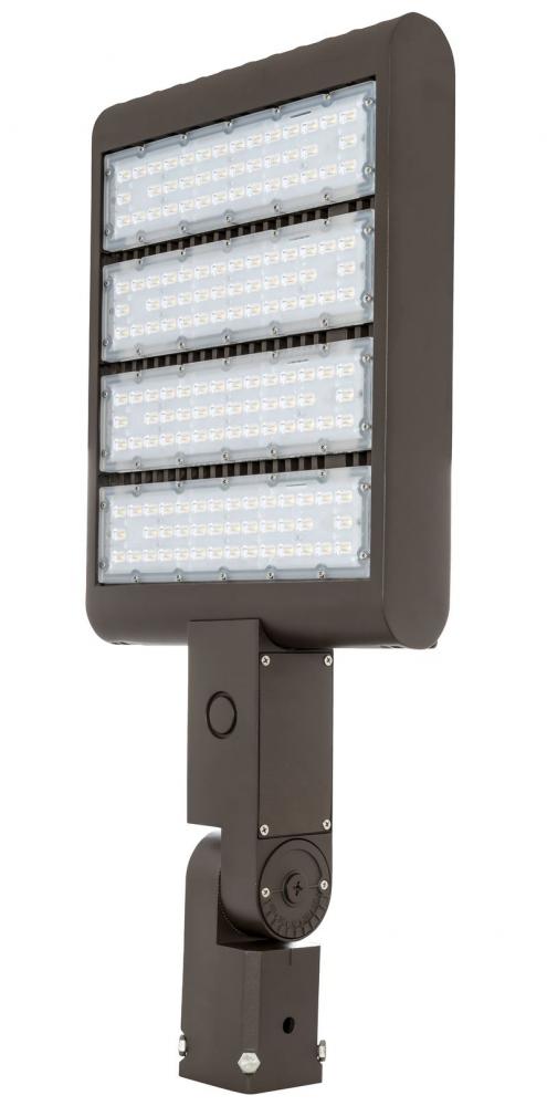 SLIM LED FLOOD, 100~277V, 220W, 22000LM, 3000K, Dark Bronze, SlipFitter W. K/O, IP65, Dimmable U...