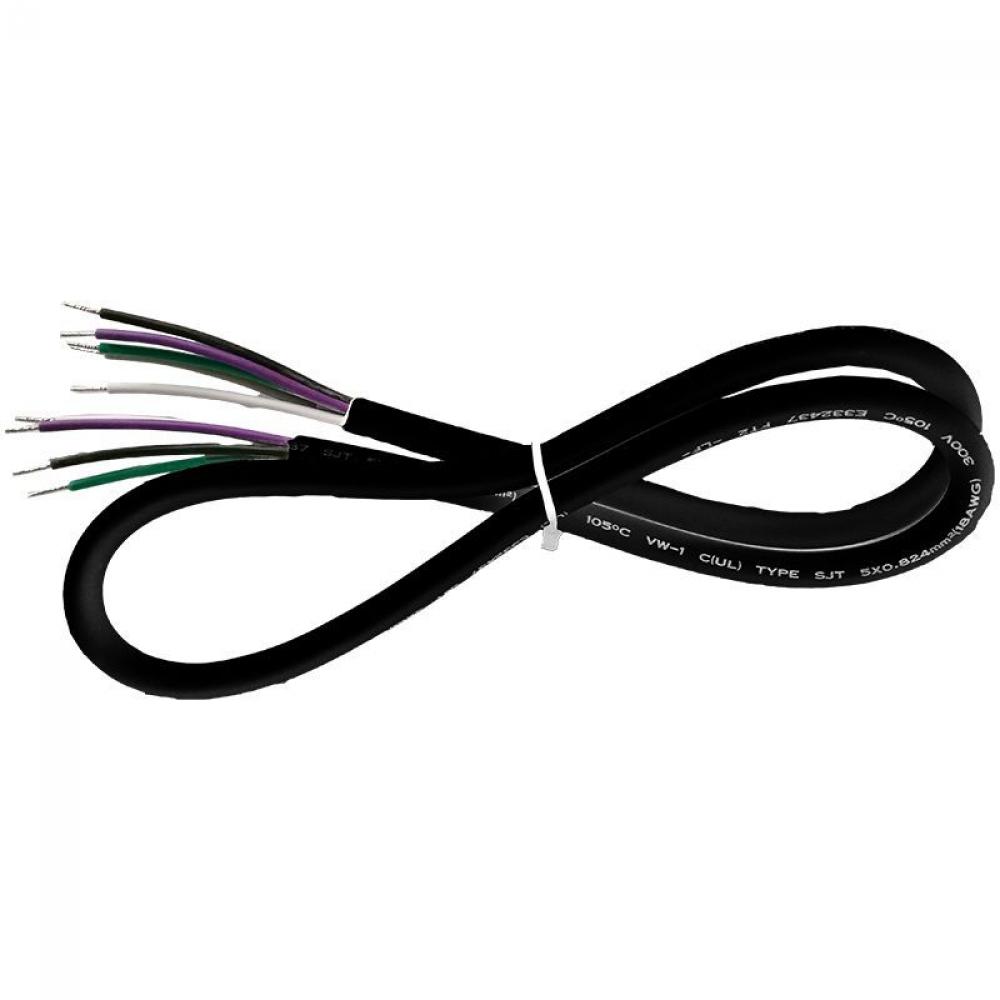 6FT CORD, SJTW 18 AWG 5-CONDUCTOR, BLACK