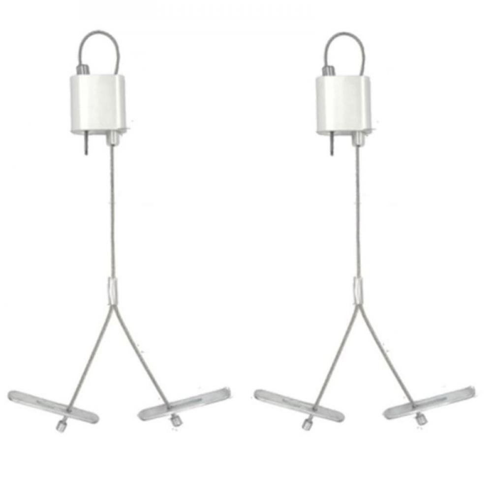 ADJ. 20FT 1/16in DOUBLE SUSPENSION CABLE WITH Y TOGGLE ENDS, LOOP GRIPPER ON TOP