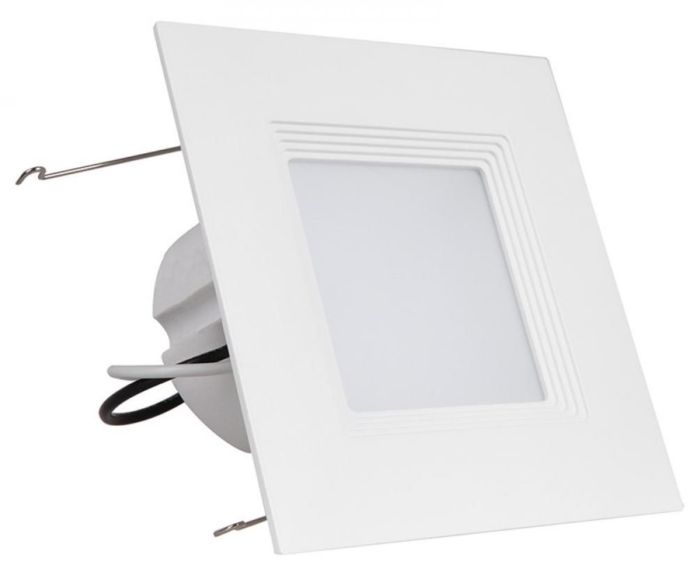 6" LED SQUARE DOWNLIGHT, CRI90, 15W, 1140 LUMENS, DIMMABLE, 3000K, E26 ADAPTER INCLUDED, WET LO.