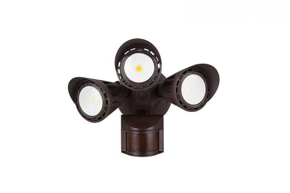 LED SECURITY LIGHTS WITH PIR SENSOR, 120VAC, 180Ã‚Â° SENSOR, 100Ã‚Â° BEAM ANGLE (120Ã‚Â° 28W)