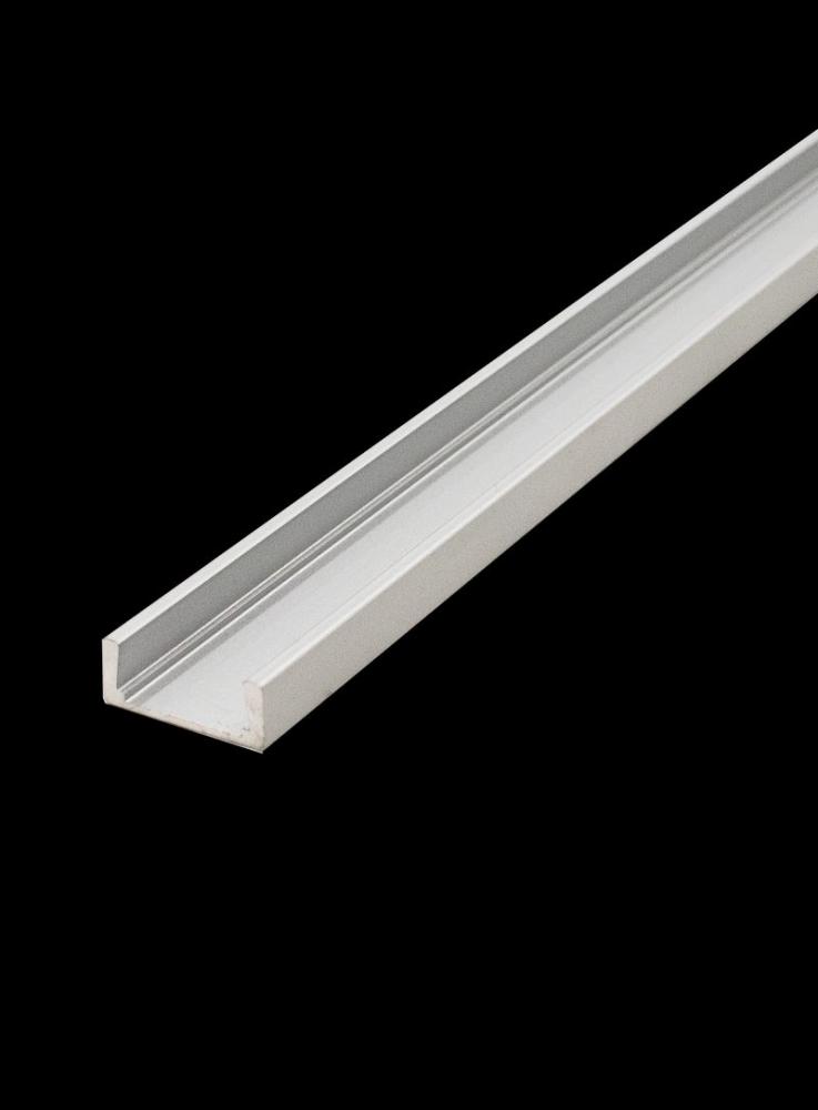 SHALLOW SURFACE MOUNT CHANNEL, 47" FOR LED RIBBON , 0.45" WIDE, 0.228" DEEP