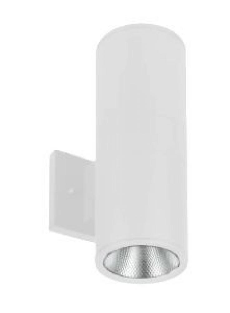 4in WALL CYL. U/D 2X15W 30K/40K/50K DIM. - WHITE