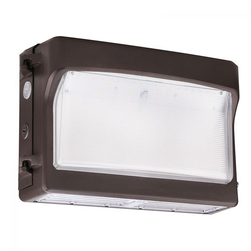 X-GEN CUT-OFF WALL PACK WITH 20% AMBIENT LIGHT ADJ. 100/80/60W 30/40/50K PC LENS BRONZE