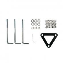 Westgate MFG C3 BOL-G2-ABK-R - G2 BOLLARD ROUND REPLACEMENT ANCHOR BOLTS & MOUNTING PLATE