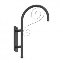 Westgate MFG C3 DAB-WB-C - DAB BENT DECORATIVE WALL BRACKET MODEL C, BLACK