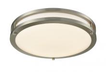 Westgate MFG C3 FDL-10-MCT5 - 10in LED DOUBLE RING FLUSH MOUNT 12W 900LM 5CCT 27/30/35/40/50K 120V R80 DIM ES, ETL, FCC, BN