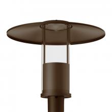 Westgate MFG C3 GPH-12-40W-MCTP-BR - TOP-HAT GARDEN POST-TOP SELECTABLE 12/20/30/40W 30/40/50K, 2-3/8 POLES, 85D BEAM, BR