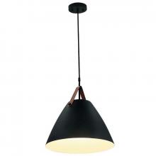 Westgate MFG C3 LCFN-MCT5-BK - 14in NORDIC DESIGN PENDANT WITH LEATHER STRAP 4FT SUSP. CORD 25W 1400LM 5CCT CR90 BK