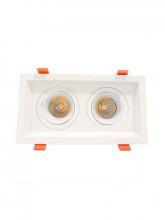 Westgate MFG C3 LRD-10W-35K-WTM2-WH - LED RECESSED LIGHT WITH 2 SLOT WHITE TRIM