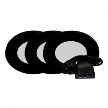 Westgate MFG C3 PL12-3KIT-50K-BK - 12V 3-PACK KIT SLIM PUCK LIGHT, ETL, 5000K, BLACK