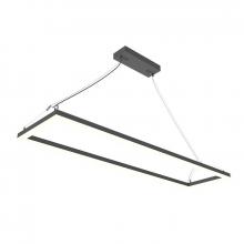 Westgate MFG C3 SFL-4FT-60W-MCTP-BK - SUSPENDED FRAME FIXTURE 1X4 TUNABLE 40/50/60W 30/35/40K 0-10V 7000LM, BK