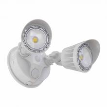 Westgate MFG C3 SL-20W-MCT-WH-D - 20W 3CCT 30/40/50K WHITE 2-HEADS DIMMABLE SECURITY/WALL LIGHT - NO SENSOR