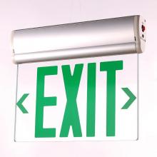 Westgate MFG C3 XT-EL1GCA-EM - EDGE-LIT EXIT SIGN ALUM HOUSING SINGLE-FACE CLEAR PANEL GREEN LETTERS