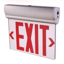 Westgate MFG C3 XT-EL1RCA-EM - EDGE-LIT EXIT SIGN ALUM HOUSING SINGLE-FACE CLEAR PANEL RED LETTERS