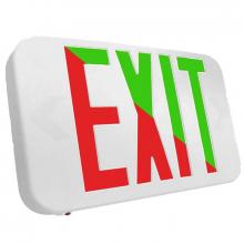 Westgate MFG C3 XTU-RG-EM - COMPACT MODERN UNIV. EXIT SIGN BI-COLOR RED/GRN, DEFAULT TO RED, 120/277V