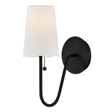 Lark 84380BK - Medium Single Light Scone