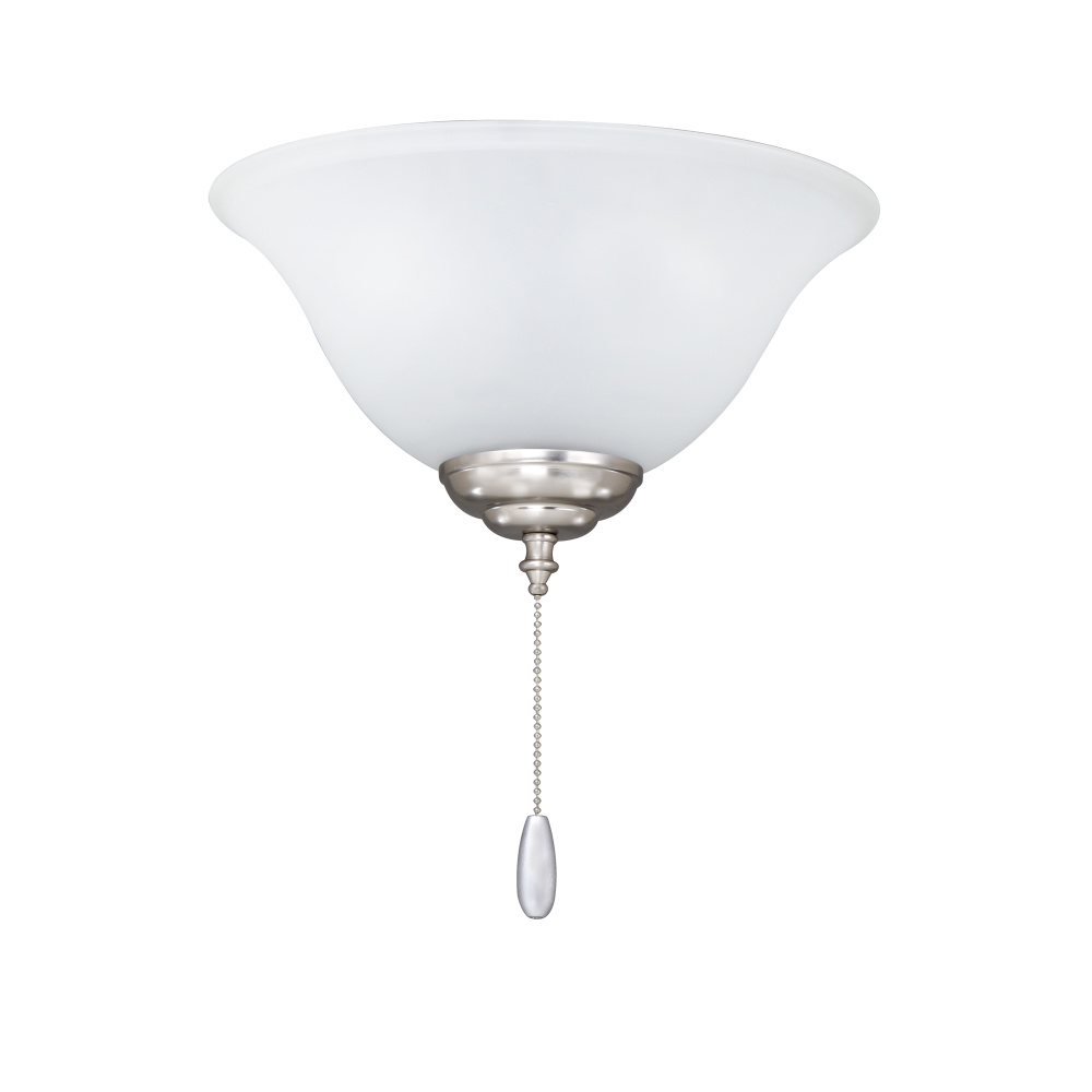 12" Wide Single Ceiling Light Kit with Alabaster Glass