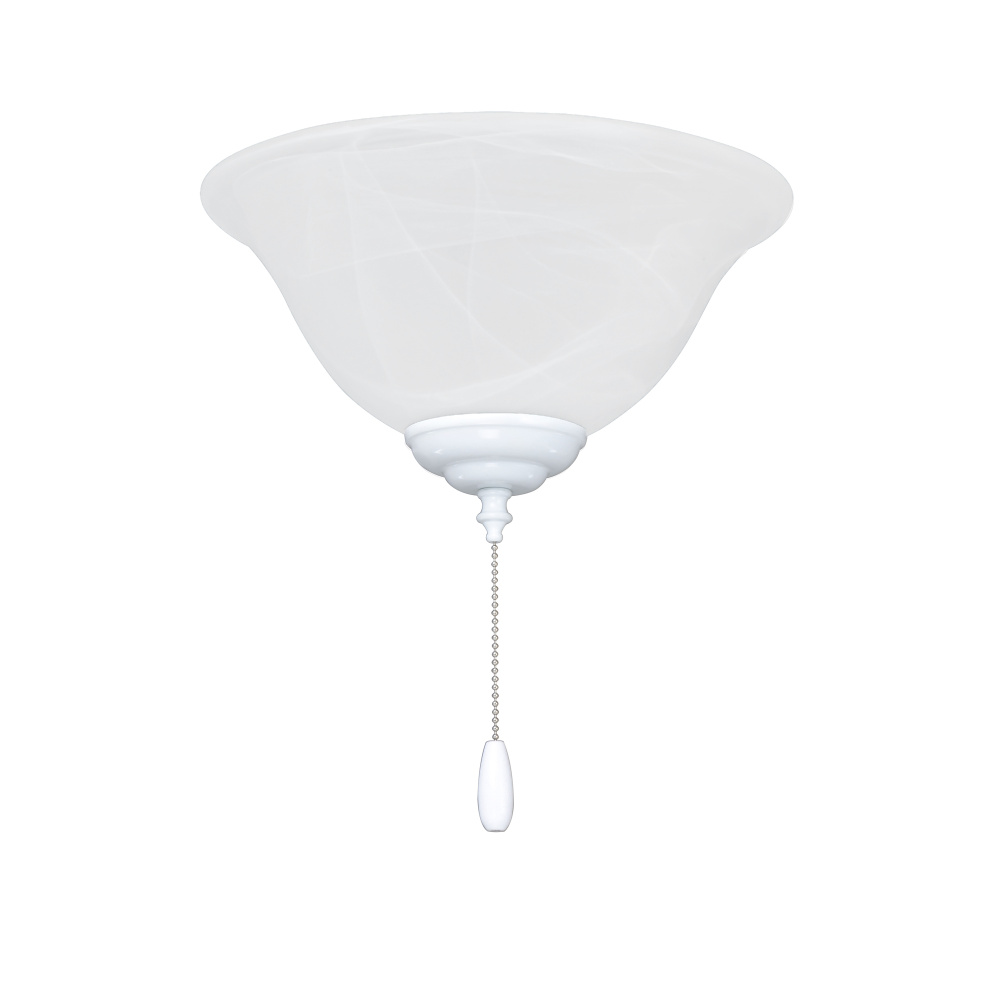 12" Wide Single Ceiling Light Kit with Satin Glass