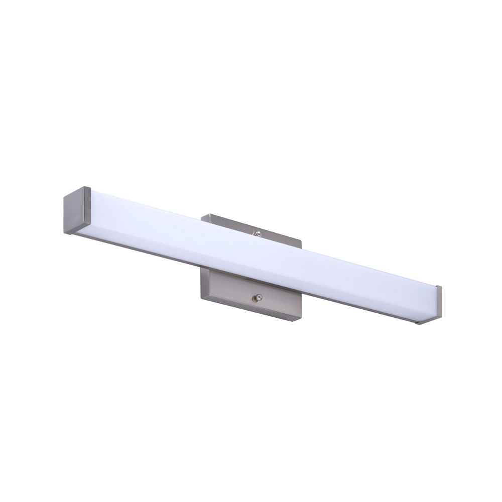 Lanning 24" LED Square Linear Vanity Light, Brushed Nickel