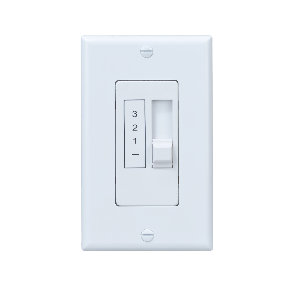 3 -Speed Single Slide Wall Control for Multi-Fan Use