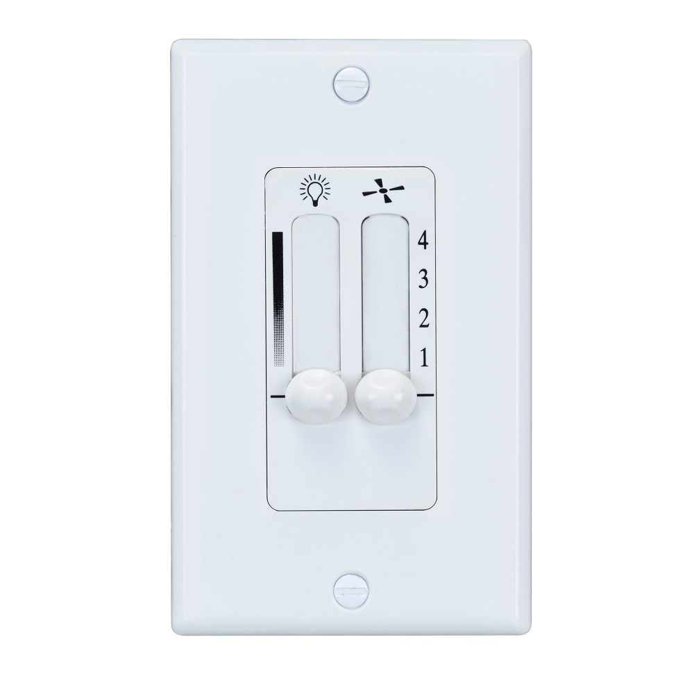 4-Speed Dual Slide Wall Control with Full Range Light Dimming