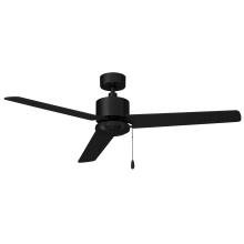 RP Lighting Plus Fans 1074MBK-MBK - Aldea II 52" 3 Blade Indoor Ceiling Fan
