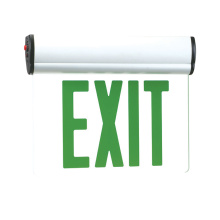 RP Lighting Plus Fans RXL17GW - Burton 13" Green LED Single Face Edge-Lit Exit Sign with White Housing