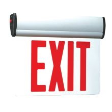 RP Lighting Plus Fans RXL18RW - Franklin 13" Red LED Double Face Self-Diagnostic Edge-Lit Exit Sign with White Housing