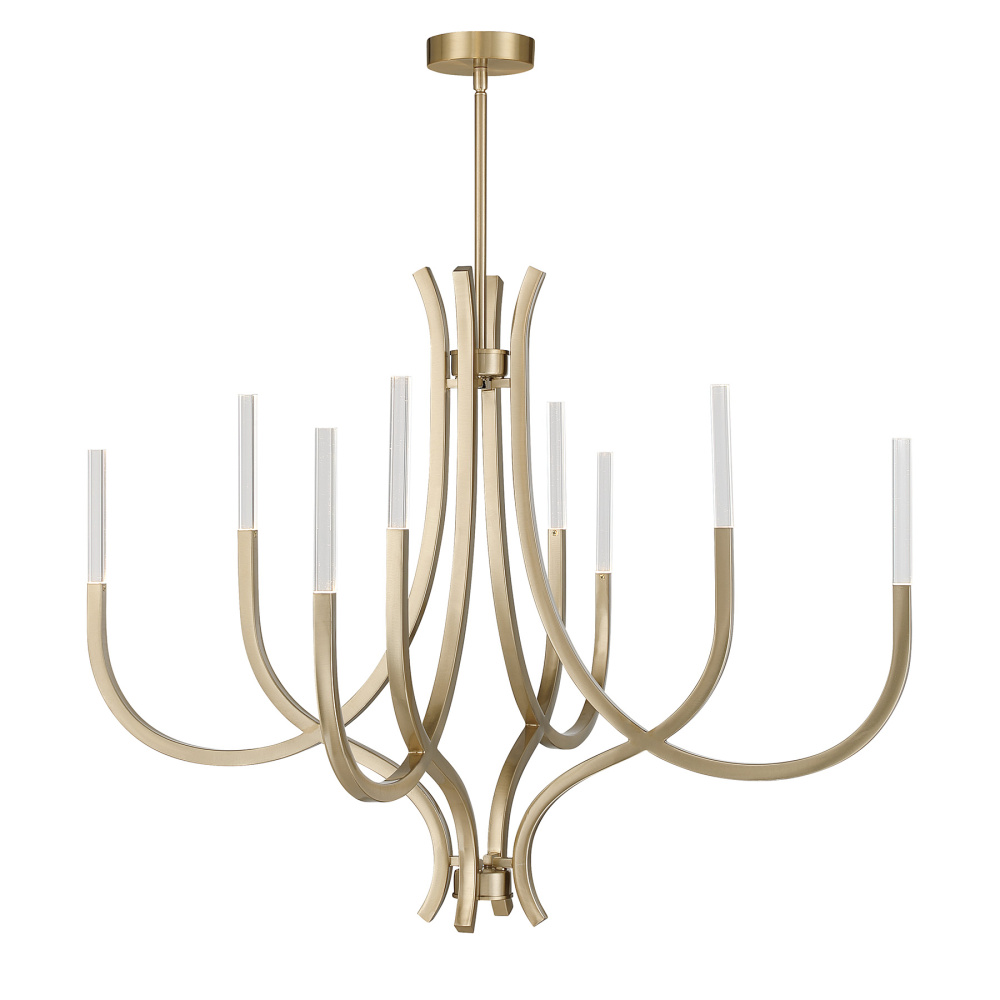 Bradford 8-Light Chandelier in Noble Brass